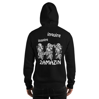 2 inspire Hoodie Black Logo