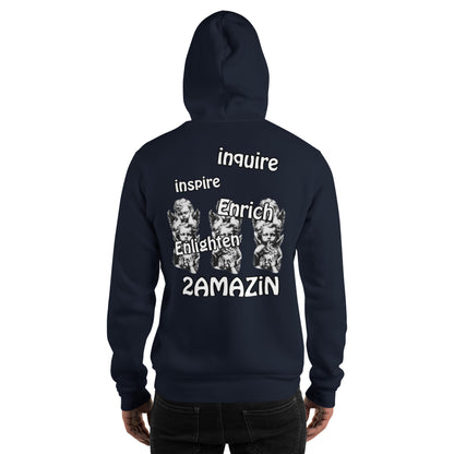 2 inspire Hoodie Black Logo