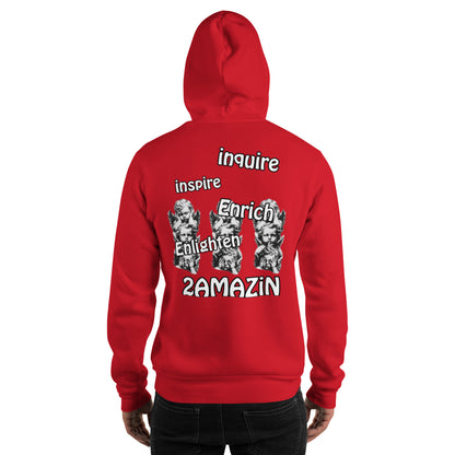 2 inspire Hoodie Black Logo