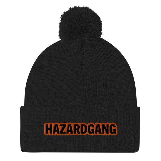 Hazard PomPom Beanie